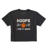 Women's Hoops I Did It Again Short Sleeve Crusher Boxy Tee