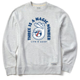 Men's Three is a Magic Number Simply True Fleece Crew