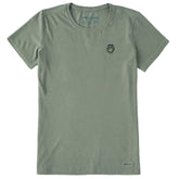 Women's Embroidered Jake Face Short Sleeve Crusher Tee