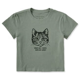 Women's Cat Lives Crusher-LITE Shrunken Tee