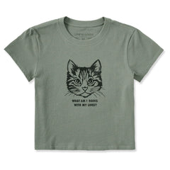 Women's Cat Lives Crusher-LITE Shrunken Tee