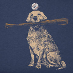 Kids Dog with Bat and Ball Short Sleeve Crusher Tee