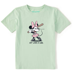 Kids Hit Like a Girl Short Sleeve Crusher Tee