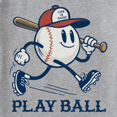 Kids Play Ball Mascot Short Sleeve Crusher Tee