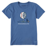 Women's Huge Baseball Fan Short Sleeve Tee
