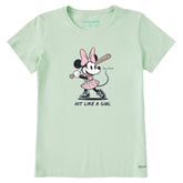 Women's Hit Like a Girl Short Sleeve Crusher Tee