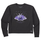 Women's Chase the Moon Long Sleeve Crusher Boxy Tee