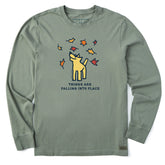 Men's Things are Falling Into Place Rocket Long Sleeve Crusher Tee