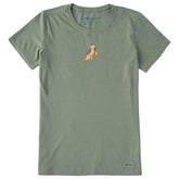 Women's Cold Beer Dog Short Sleeve Crusher Tee