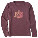 Women's Leaf of Leaves Long Sleeve Crusher Tee