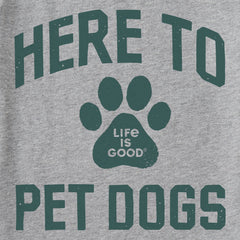 Kids Here to Pet Dogs Short Sleeve Crusher Tee