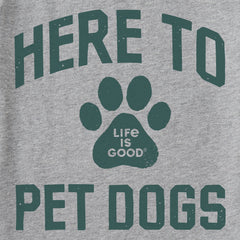 Men's Here to Pet Dogs Short Sleeve Tee