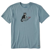 Men's Oops Cat Short Sleeve Crusher Tee