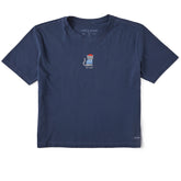 Women's Le Meow Short Sleeve Crusher Boxy Tee
