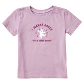 Toddler I Wanna Dance with Some Bunny Short Sleeve Crusher Tee