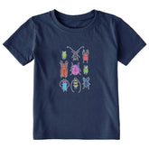 Toddler Cool Bug Grid Short Sleeve Crusher Tee