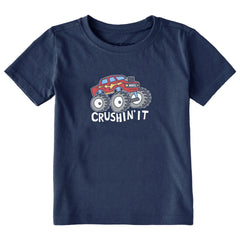 Toddler Crushin It Truck Short Sleeve Crusher Tee