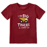 Toddler I Like Big Trucks Short Sleeve Crusher Tee