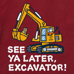 Toddler Jake and Rocket Excavator Short Sleeve Crusher Tee