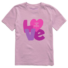 Kids Love Letters Short Sleeve Crusher Tee