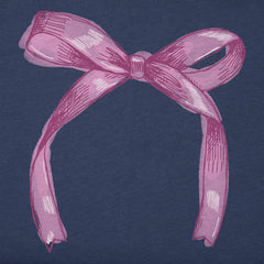 Kids Mini Ribbon Bow Short Sleeve Crusher Tee