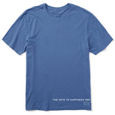 Men's Keys to Happiness Wrap Short Sleeve Crusher Tee