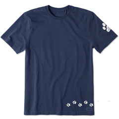 Men's Walking Paws Short Sleeve Crusher Tee