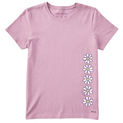 Women's Daisy Vertical Chain Short Sleeve Crusher Tee