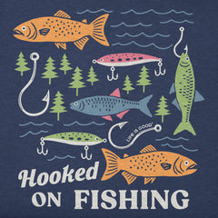 Kids Hooked on Fishing Short Sleeve Crusher Tee