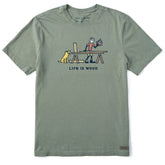 Men's Life is Wood Jake Short Sleeve Crusher Tee