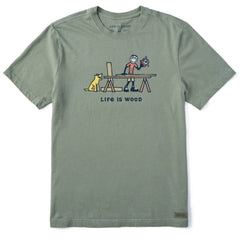 Men's Life is Wood Jake Short Sleeve Crusher Tee