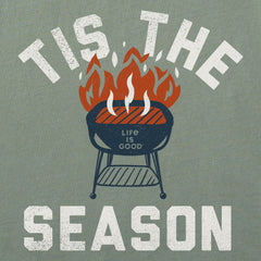 Men's Tis the Grilling Season Short Sleeve Crusher-LITE Slim Fit Tee