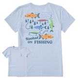Women's Hooked on Fishing Short Sleeve Crusher Tee