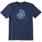 Men's Life is Good Seashell Short Sleeve Tee
