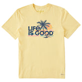 Men's Retro Palm Beach Short Sleeve Crusher Tee