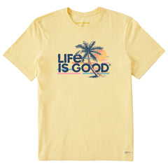 Men's Retro Palm Beach Short Sleeve Crusher Tee