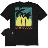 Men's Two Palm Sunset Short Sleeve Tee