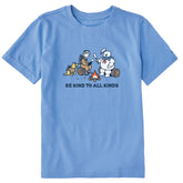 Kids Be Kind to All Kinds Buster Jake Short Sleeve Crusher Tee
