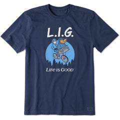 Men's Jake Rocket Flying Bike Short Sleeve Tee