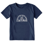 Rudolph Follow Yer Nose Short Sleeve Toddler Crusher Tee