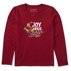 Women's Joy Ride Grinch Long Sleeve Crusher Vee