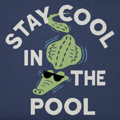 Kids Stay Cool in the Pool Short Sleeve Crusher Tee