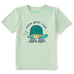 Kids Slow Your Roll Turtle Short Sleeve Crusher Tee