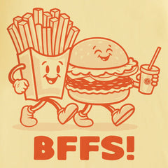 Kids Burger and Fries BFFs Short Sleeve Crusher Tee