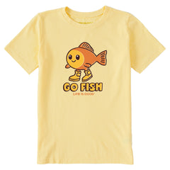 Kids Go Fish in Boots Short Sleeve Crusher Tee
