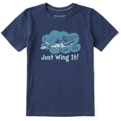 Kids Dr. Seuss Just Wing It Short Sleeve Crusher Tee