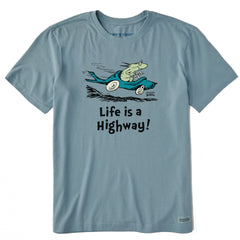 Men's Dr. Seuss Life is a Highway Short Sleeve Crusher Tee