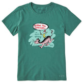 Women's Dr. Seuss Cat Love Short Sleeve Crusher Tee