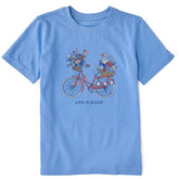 Kids USA Flower Bike Short Sleeve Crusher Tee