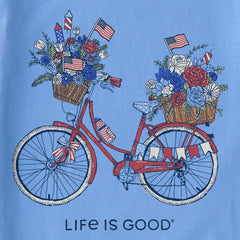 Kids USA Flower Bike Short Sleeve Crusher Tee
